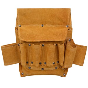 电工工具包腰跨小包牛皮挎包小号多功能便携耐磨维修工具腰包