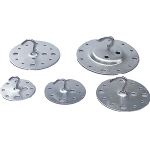 吊灯天花c板灯具勾挂板配件吸固定水晶扣吊顶挂开口灯固定板顶盘