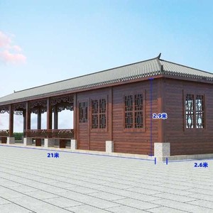 木屋别墅定制民宿户外防腐木乡村小房子简易实木组装仿古亭木头房