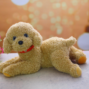 仿真泰迪狗公仔毛绒玩具黑色泰迪犬狗狗j玩偶布娃娃宠物犬陪伴玩