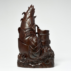 木雕竹子摆件实木雕刻节节高升红木富贵竹笋送领导开业乔迁送礼品