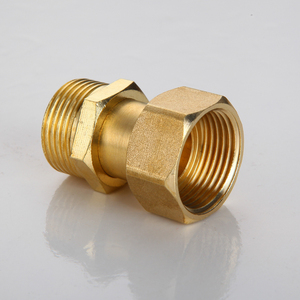 6分全铜加厚活接三通燃气管热水器水管内丝外丝带活动螺帽接头