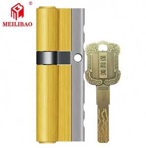 美利保（meilibao）防盗门锁芯纯铜多轨道48叶片全铜钥匙C级门锁