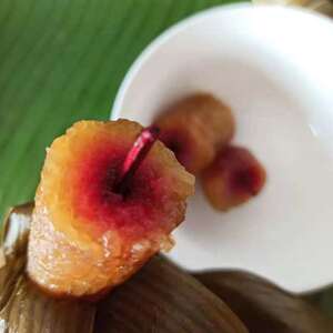 苏木灰水粽长条凉粽沾糖草木灰中元节粽子120克/条斋粽广西特产