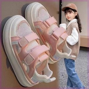 巴拉巴柆清货女童运动凉鞋2024新款夏季韩版宝宝透气网面运动鞋镂