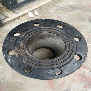 双头法兰短管 dn100 消火栓加高管 短接头 铁管带法兰150双盘铁管