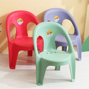 矮靠背椅小板凳北欧现代塑料凳子家用椅子加厚大号靠背椅绿色坐高