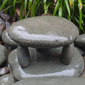 天然乌龟晒石鹅卵石超大鱼缸观景石乌龟晒台扁平造景爬石台晒背台