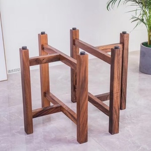 南美胡桃木实木支架大板支架办公桌面大板桌腿原木桌脚榫卯结构