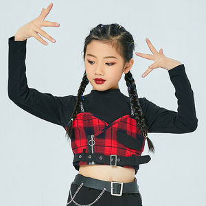 橦华女童走秀潮服模特t台演出服国庆演出服儿童爵士舞服装女孩走