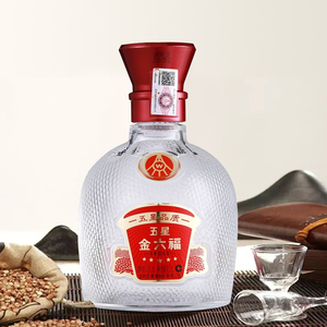 金六福酒红五星45度五粮出品粮食酒浓香型白酒礼盒包装单瓶450ml