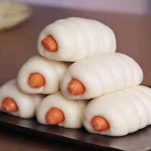 早餐热狗馒头 速冻懒人半成品卷心火腿包点 热狗卷烤肠花卷面食包