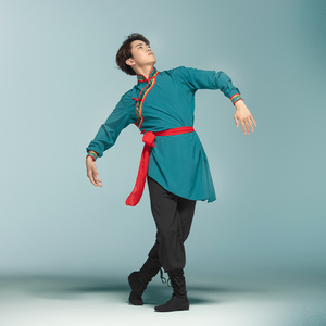 蒙古舞蹈服装成人男演出服新款少数民族艺考草原舞骑马舞表演服饰