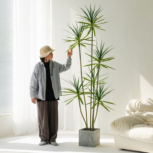 假绿植龙血树轻奢仿真植物高端室内客厅装饰落地摆件大型仿生花树