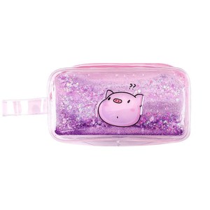 240人付款淘宝水晶流沙笔袋辐射透明文具盒可爱女孩萌韩版超的少心ins