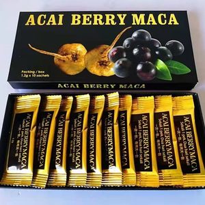 马来西亚进口acai berry maca黑莓玛卡原装正品10包
