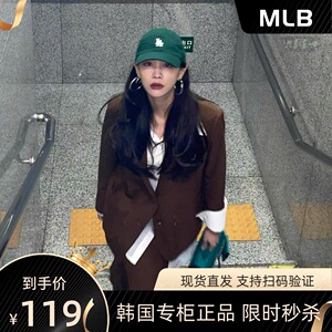 韩国正品mlb棒球帽杨幂同款la软顶小标ny鸭舌帽cp77可调节男女夏