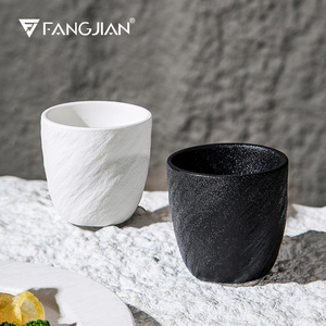 FJ日式陶瓷家用主人喝水专用随手单个小茶杯子创意品茗杯功夫茶具
