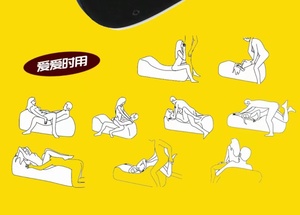 充气卧室激情趣情侣酒店s型沙发上下床座躺椅子神器床上辅助夫妻