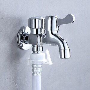 海尔全自动洗衣机专用水龙头双头双出水两用洗衣机双水龙头