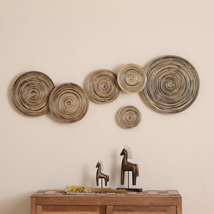 东南亚竹编墙饰客厅沙发背景墙z挂件民宿墙面装饰餐厅玄关壁饰壁