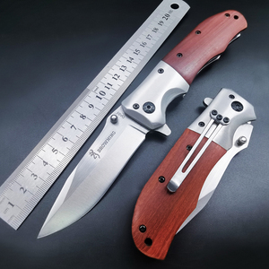 勃朗宁小刀户外防身折叠刀DA51经典军刀野外水果刀防身不锈钢刀具