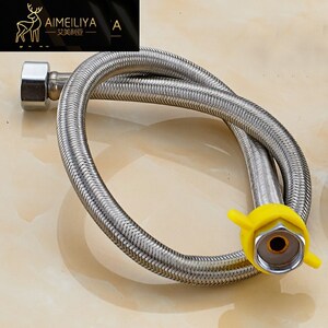 给水软管4分水龙头冷热水接管燃气电热水器连接管子水管水箱配件