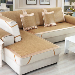 沙发凉席垫夏季沙发套罩冰丝滕竹席子客厅防滑组合123坐垫夏天款