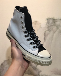 匡威旗舰店 1970s 太极阴阳高帮白色男女帆布鞋休闲运动复古板鞋