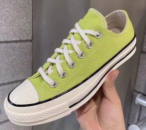 匡威旗舰店 1970s 荧光绿低帮男女休闲帆布鞋运动百搭板鞋