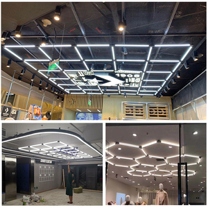 led360度发光k条形商场店铺创意造型拼接diy彩色变色吊线装饰灯管