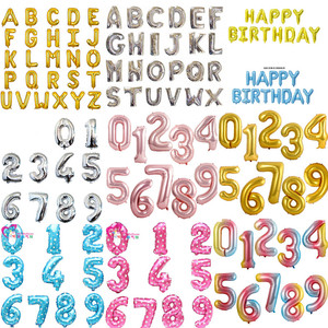 气球装饰生日快乐布置儿童年龄数字英文字母happybirthday气球