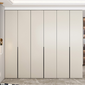 007人付款淘宝奶油风衣柜推拉门家用卧室简约现代生态实木多层板原