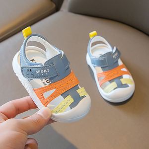 婴儿夏季男宝宝女学步鞋0一1-2岁半夏天小童鞋子婴儿软底包头凉鞋