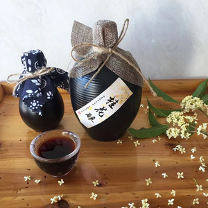 金华奔玉酒行桂花酿农家自酿纯手工制作桂花酒黄酒精美礼盒装