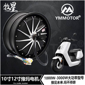 豫玛电机10寸12寸省电1500 2000 3000 6000w瓦片小牛九号远驱apt