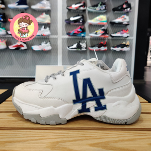 韩国mlb专柜女鞋老花la老爹鞋新款ny大标男鞋增高厚底复古运动鞋