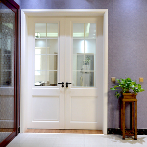 对开门木门双开门