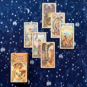 穆夏卡牌罗塔牌mucha tarot桌游塔罗牌