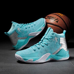 巴拉巴拉aj儿童篮球鞋中大童男孩弹跳力训练球鞋透气网面夏季联名
