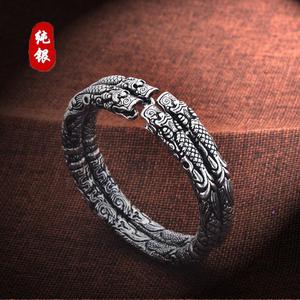 tb017585619淘宝双响环老九门陈伟霆佛爷同款开口手镯沙海二响环