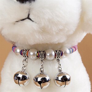 新品比熊小型铃小狗专项s铃铛项圈狗狗小犬铛银铃和风铃铛超响用