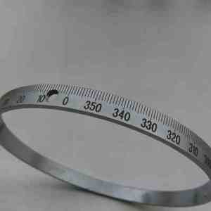 定制机床金属平面刻度盘铣床磨床线切割刻度圈不锈钢刻度尺铝标牌