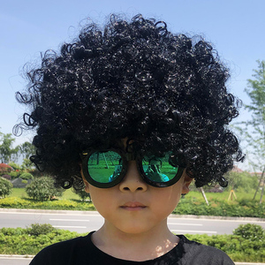 爆炸头彩色假发小丑头套成人儿童幼儿园表演道具搞笑头套表演出