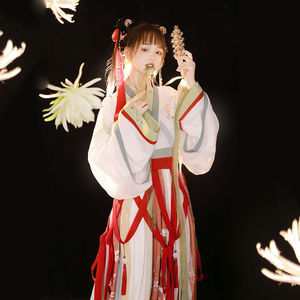 原创汉服女宋制春夏绶带结手工酢浆草结汉服绶带宫绦腰链佩饰腰带