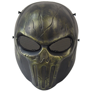 野战脸部防护面罩青铜惩罚者面具万圣节恐怖道具户外用品厂家