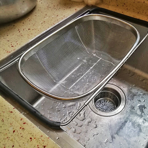 宜家厨房沥水篮艾迪利斯沥水架不锈钢伸缩滤水洗碗池洗菜盆置物架