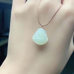 大志珠宝店a1346 和田玉小佛公吊坠