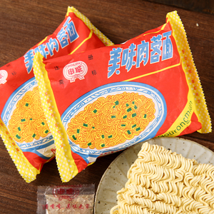 上海冠生园快乐美味肉蓉面火锅面老方便面泡面100g老包装童年回忆