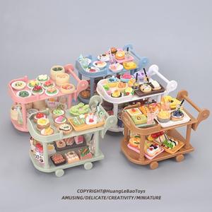 微缩迷你食品玩具中国食玩美食小当家小物件小食物模型餐车东西